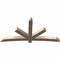 Ekena Millwork Alberta Smooth Timber Gable Bracket, Douglas Fir, 96"W x 48"H x 5 1/2"D x 5 1/2"F, 12/12 Pitch GBW096X48X0606ALB00SDF - alternate 3